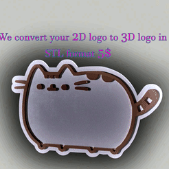 cat.gif Free STL file cat whatsapp sticker・3D printable model to download, zaider
