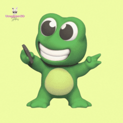 St-Patrick-Mug!-Logotipo-7.gif 3D file Frog Selfie・3D printable model to download