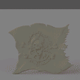 pirate.gif 3Dmodel STL Pirate Flag