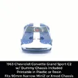 63-Grand-Sport.gif 63 Corvette Grand Sport Body Shell with Dummy Chassis (Xmod and MiniZ)