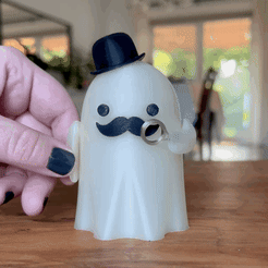 render.gif STL file Gentleman Ghost・Model to download and 3D print