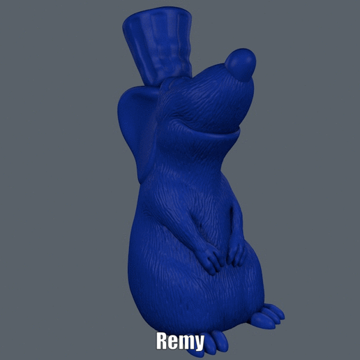 Remy Ratatouille (Easy print no support) 3D model