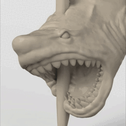 Shark.gif STL file 3Dmodel STL CNC Shark Pendant・3D print design to download