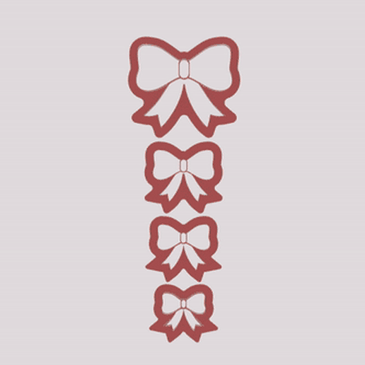 POLYMER CLAY | CUTTERS | POLYMER CLAY TOOLS & SUPPLIES | HANDMADE JEWELLERY | BOW | SET | BUNDLE | 4 PCS 3D model