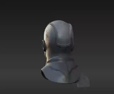 firefox_SFxEDagZMe.mp4 Dystopian Spec Ops Commando Head 3D Model - Gritty Armored Balaclava for 1:6 Scale Figures