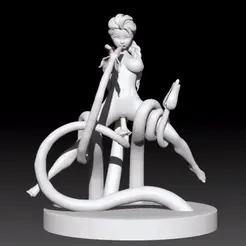 ezgif-5-9c54eedfe1.gif STL file Frozen Elsa Tentacle statue NSWF・Design to download and 3D print