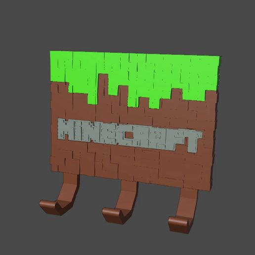 🔑 minecraft key hanger・Free 3D File for 3D printing・Cults