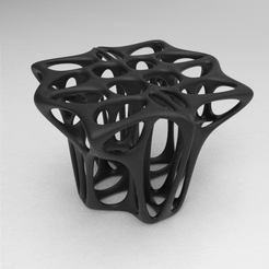 untitled.869.gif STL file parametric voronoi cube table・Model to download and 3D print, nikosanchez8898