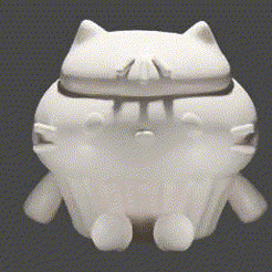 cakey-cat.gif Fichier STL gabby's dollhouse cakey cat・Plan pour impression 3D à télécharger, fedemiqueo