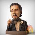 Django-meme.gif STL file Django Leonardo DiCaprio Laughing meme - caricature figurine・3D printable model to download