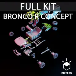 Untitled-1.gif STL-Datei KOMPLETTPAKET: BRONCO R CONCEPT INSPIRIERT・3D-druckbares Design zum Herunterladen