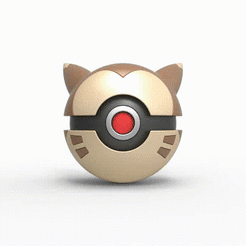 Ball.gif Fichier 3D Pokeball Furret・Modèle à télécharger et à imprimer en 3D