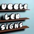 FlashingBubbleSigns.gif BubbleGraffiti LED Letters *FULL ALPHABET*