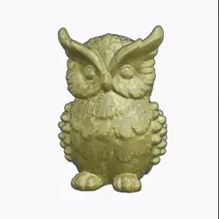 sowa.gif Versatile 3D Owl Model – Print-Ready for Multiple Uses