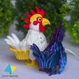 MAH00180_1_1.mp4 Print in Place Tiny Rooster no supports