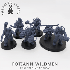 Fotiann-Wildmen-GIF.gif Файл STL Дикари Фотианна・3D-печатная модель для загрузки, TheExoticGreeble