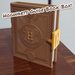 ezgif.com-video-to-gif-1.gif STL file Hogwarts Legacy Guide Book - Multicolor Storage Box・3D printable model to download