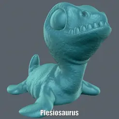 Plesiosaurus.gif STL file Plesiosaurus (Easy print no support)・Design to download and 3D print
