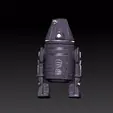 DROIDE LOCO3.gif Star Wars .stl R4 droid .3D Kenner Style Action figure STL OBJ 3D