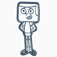 GIF-JEFF.gif STL file JEFF RANDELL CLARENCE COOKIE CUTTER - CARTOON・3D printable model to download