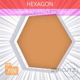 Hexagon~7in.gif Hexagon Cookie Cutter 7in / 17.8cm