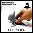 BAT-FROG Batman Flexi Toad Frog articulated print-in-place no supports
