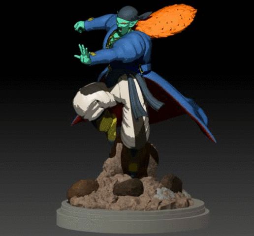 ZBrush-Movie.gif Bojack (Base form) miniature from Dragon Ball Movies