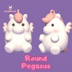 Round-Pegasus.gif 3D file Round Pegasus・3D print model to download