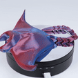ezgif.com-gif-maker-9.gif STL file ARTICULATED MANTA RAY FISH PRINT-IN-PLACE・3D printing template to download