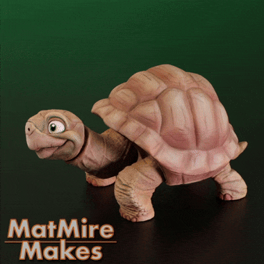 Tortoise Articulated Fidget Figure, 3mf included, cute flexi turtle