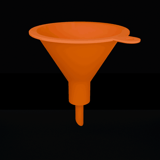 Screw-on bottle funnel GL 18 - hands-free, 3 thread clearances