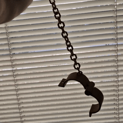 GIF.gif STL file GOOD OL' SHACKLES, PRINT-IN-PLACE CHAIN・3D printer model to download