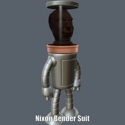 Nixon Bender Suit.gif Download free STL file Nixon Bender Suit (Easy print and Easy Assembly) • 3D print template, Alsamen