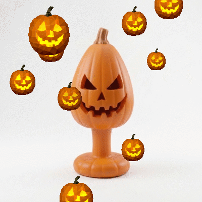 Pumpkin-shaped door handle photo 2