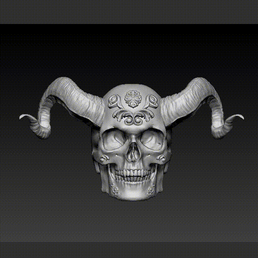 Evil Skull Recipient 3D model
