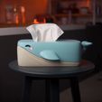 cultsGif.mp4 Bubbles the Whale Tissue Box Cover