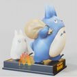 Totoro-Family.gif Fichier STL Famille TOTORO - MON VOISIN TOTORO-となりのトトロ-STUDIO GHIBLI-FANART・Modèle pour imprimante 3D à télécharger