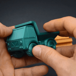 1.gif STL file Mini truck・3D print design to download, Hom_3D_lab