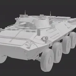 btr.gif STL file BTR-90 Russian Tank 3D print model・Template to download and 3D print, 3D_Zaga