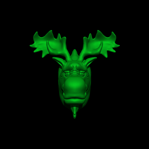moose3.gif Datei STL Elch herunterladen • Modell für den 3D-Druck, iradj3d