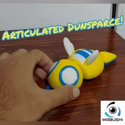 ezgif.com-gif-maker.gif STL file Articulated Toy - Dunsparce・3D printer design to download