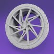 ezgif.com-gif-maker.gif Vorsteiner VFN 512 Stlye - Scale Model Wheel set - 19-20" - Rim and Tyre