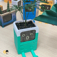 완-화분-게임기-정사각2.gif Archivo STL 🎮 Consola de juegos BMO Flowerpot 🪴・Modelo imprimible en 3D para descargar