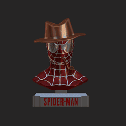 384A97F2-740B-4F94-87DF-CB465564C9EC.gif STL file Spiderman mob / mafia busta / marvel hero / avengers hero・3D printing idea to download, ARTMANS