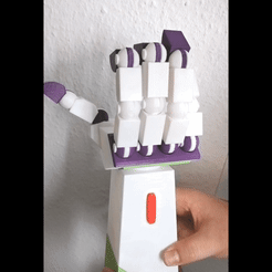 Hand-Buzzlightyear-2.2023-04-27-15_03_13.gif 3D file Buzz Lightyear Hand Headphone Stand・3D printable model to download