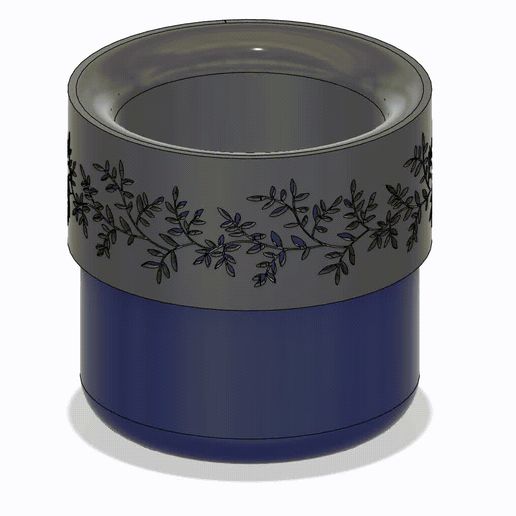 Fichier STEP Jardinière emboîtée Floral Twist 🏺 ・Design pour impression ...