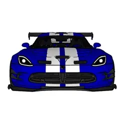 Dodge-Viper-GTS.gif Fichier STL Dodge Viper GTS.・Idée pour impression 3D à télécharger