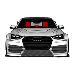 Audi-A4-2016.gif Fichier STL Audi A4 2016・Idée pour impression 3D à télécharger