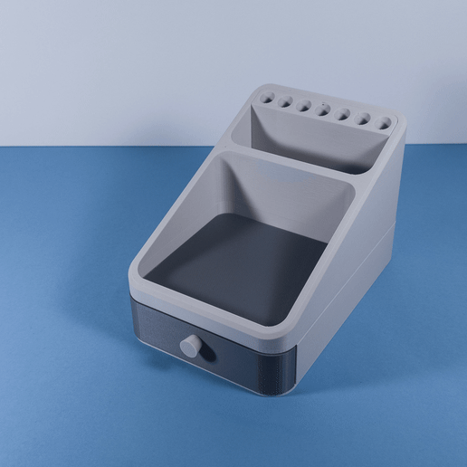 🛰 Customizable tray for your work space・Free STL File for 3D printing・Cults