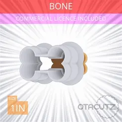 Bone~1in.gif Bone Cookie Cutter 1in / 2.5cm